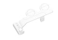 Pure white non-electric button wash rinser tool with detachable nozzle and copper fittings for shower installation.