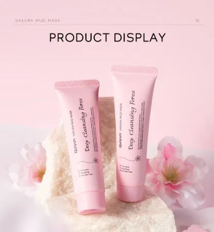 30g cherry blossom mud facial mask single pack for oily or combination skin cleansing and hydration