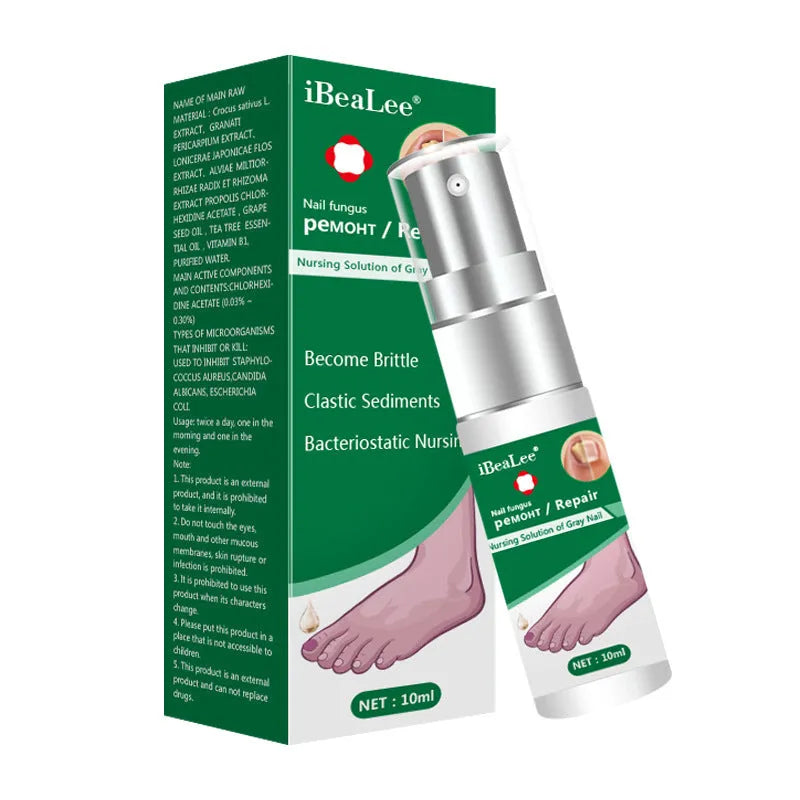 10ml whitenail antibacterial liquid bottle for foot care antimicrobial treatment