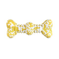 Natural rubber bone-shaped dog chew toy with camouflage pattern in two sizes for medium and large breed dogs