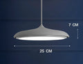 Nordic iron LED chandelier in Jazz White, fish shape, small size 34x34x13cm, adjustable height