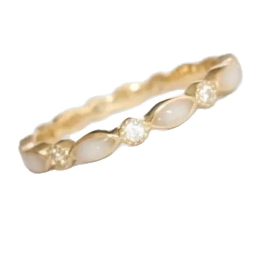 Gold adjustable open ring with geometric shape, alloy base, electroplated finish, unisex design
