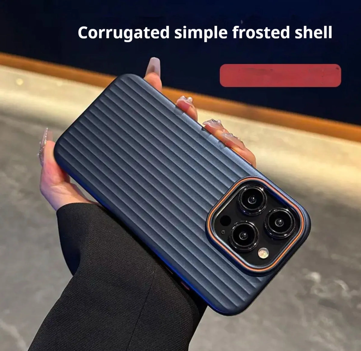 Frosted anti-drop PC phone case for iPhone 14 Pro Max in dark purple