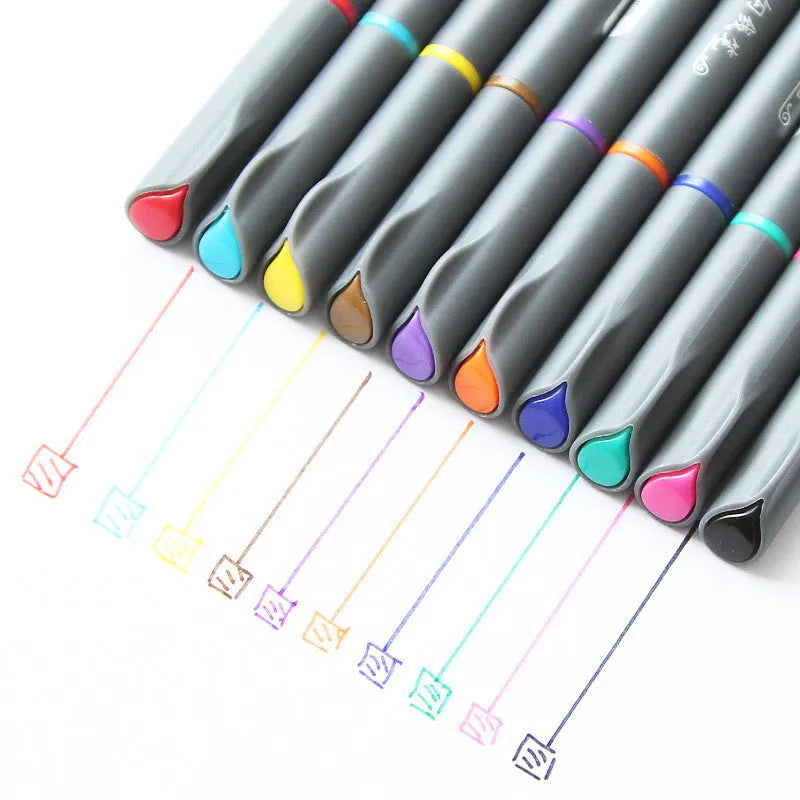 Pack of ten 0.38mm syringe-style technical drawing pens for architectural drafting