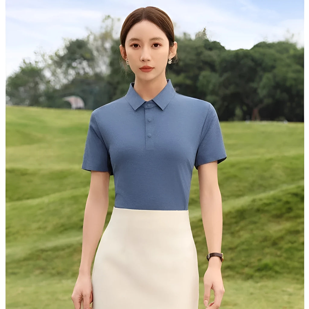 Sorona seamless secondary short sleeve polo shirt in polyester, available in multiple colours and sizes from S to 4XL
