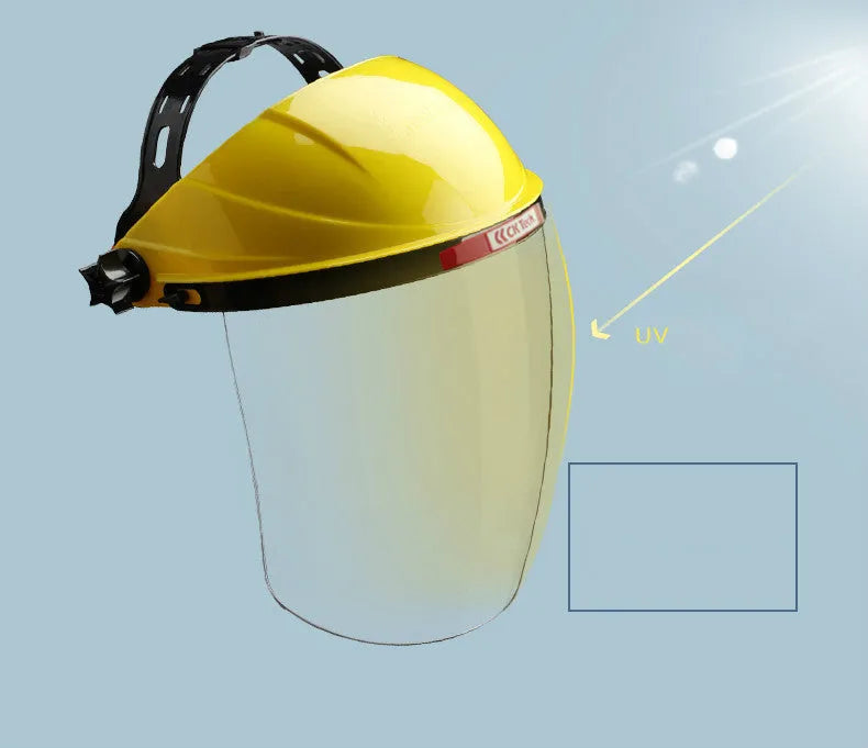 Heat-proof oil fume mask in PC material for kitchen splash protection, available in black