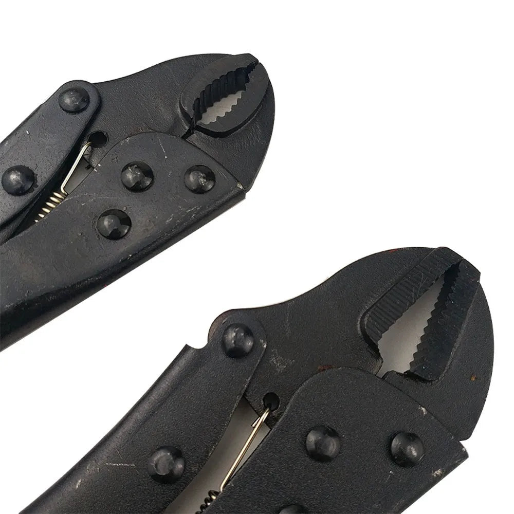 4-piece vigorous pliers set black 250mm length 45# steel construction