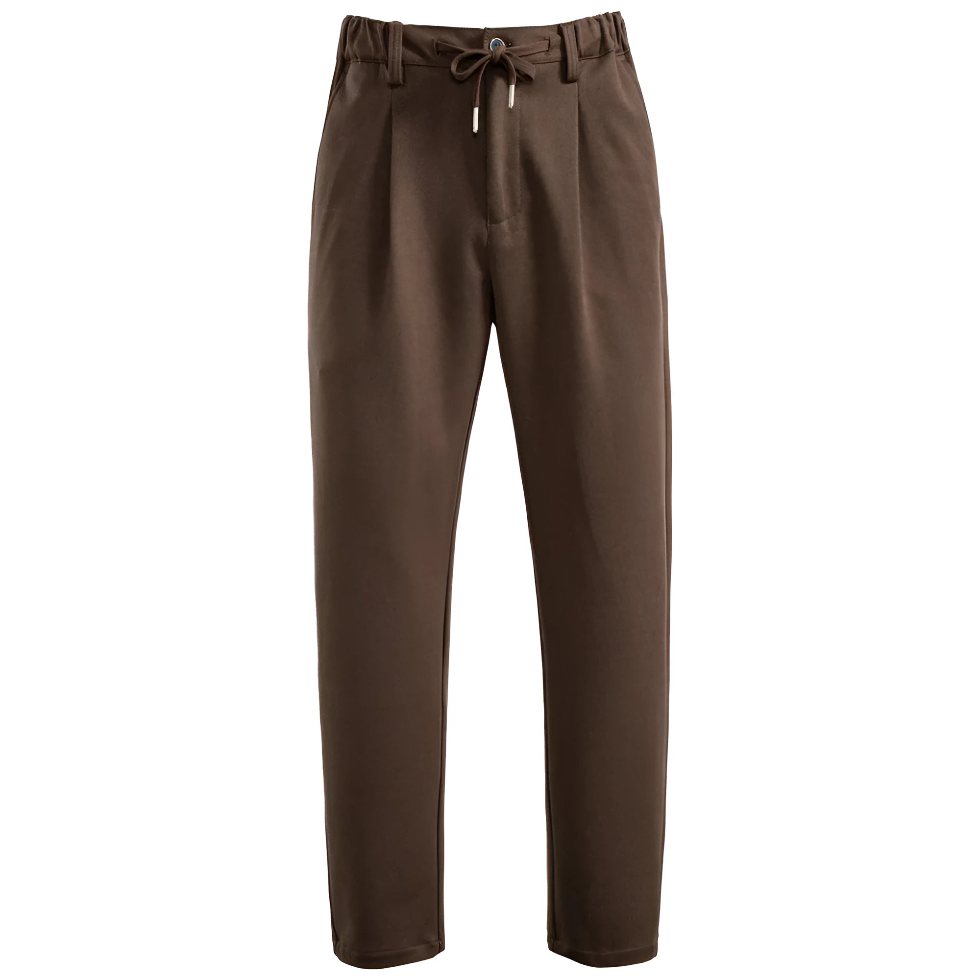 New casual men's thickened straight leg trousers with slight stretch, black gray colour, mid-rise waist