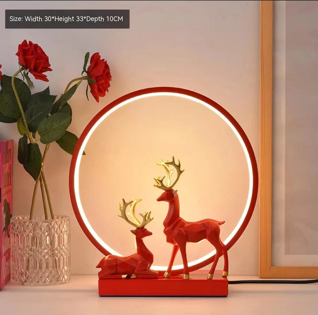 Modern bride dowry wedding night light table lamp with remote control on bedside table