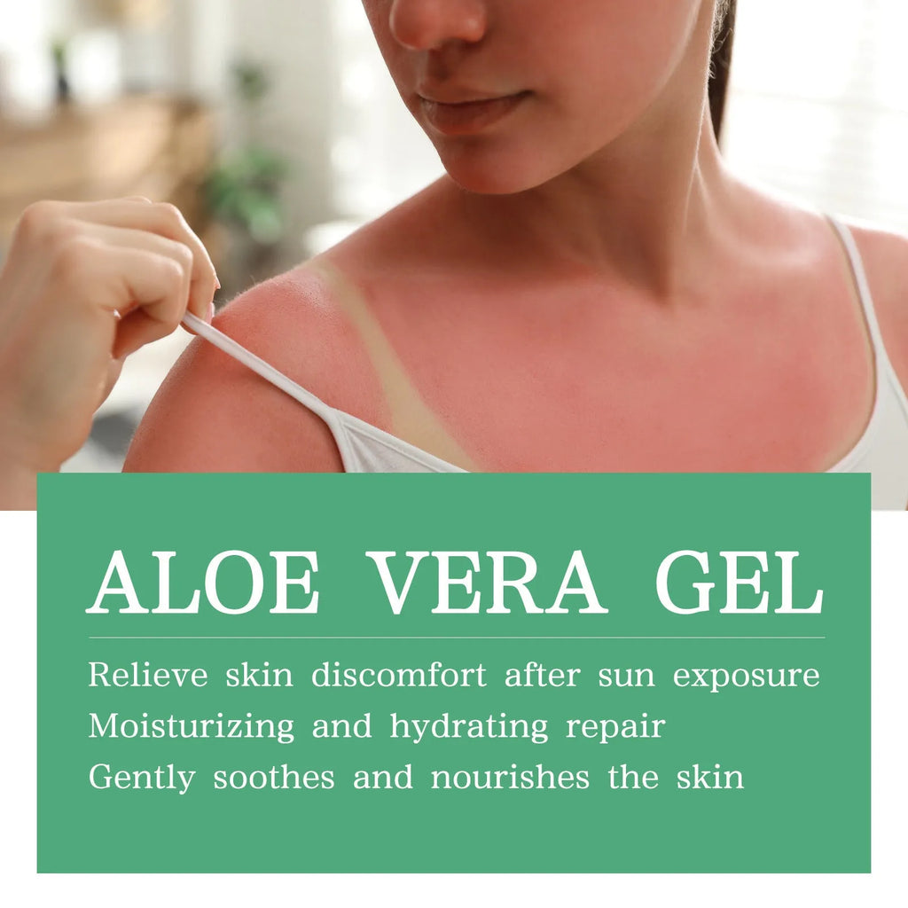 Tanning cream and aloe vera gel combo set for natural deep tan and after-sun repair, 50g and 100g sizes