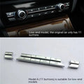 Silver automotive air conditioner control buttons in sets for dashboard panel replacement