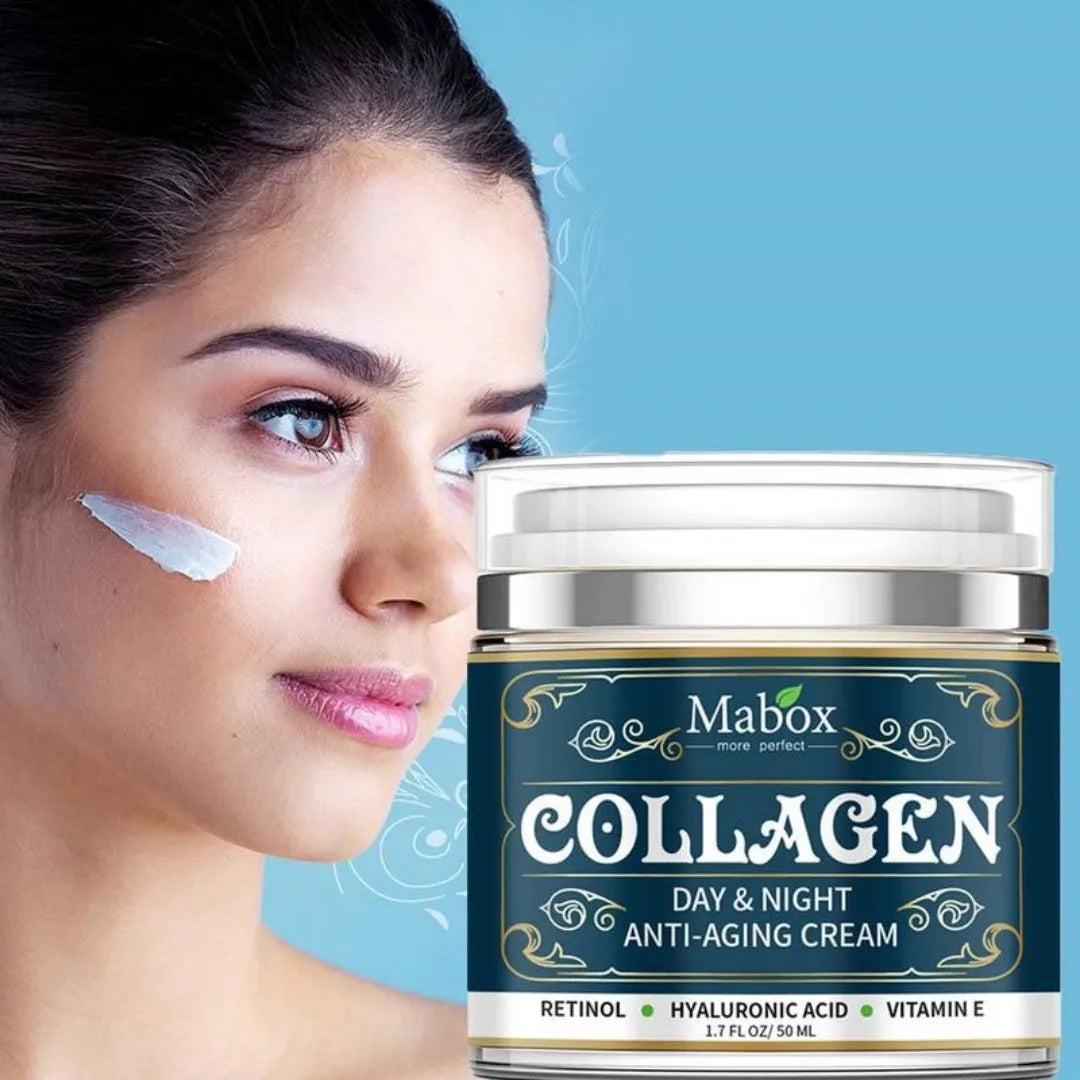 Collagen moisturizing facial cream 50g with SPF10 day and night formula for face and neck care