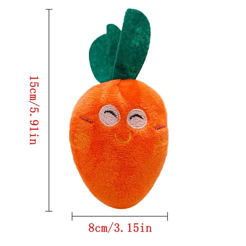 Plush chicken leg dog chew toy with squeaker, soft fabric and PP cotton, for small and medium dogs