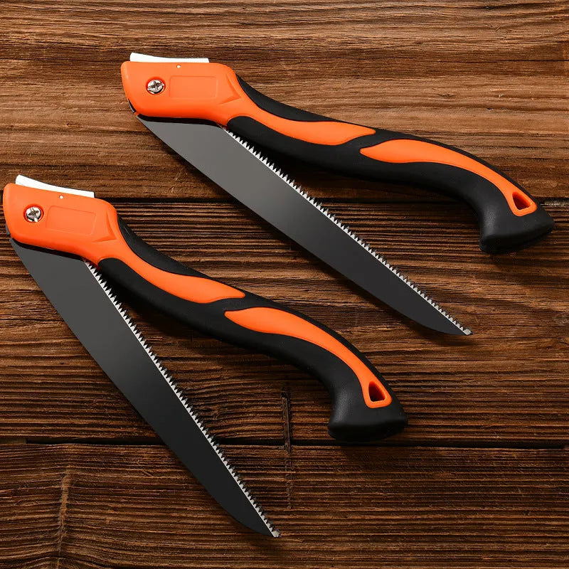 53cm folding saw with SK5 steel blade and ABS handle for wood cutting