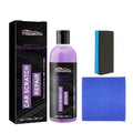 Car scratch repair kit with 100ml bottle, microfibre cloth and sponge applicator