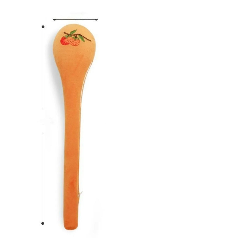 48 cm persimmon colour percussion massage stick with meridian flap design