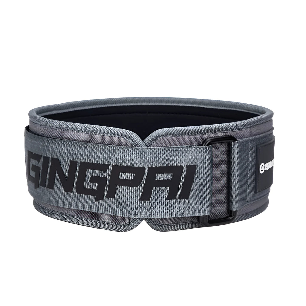 Army Green abdominal exercising and lumbar support belt for weightlifting, shown in size L.