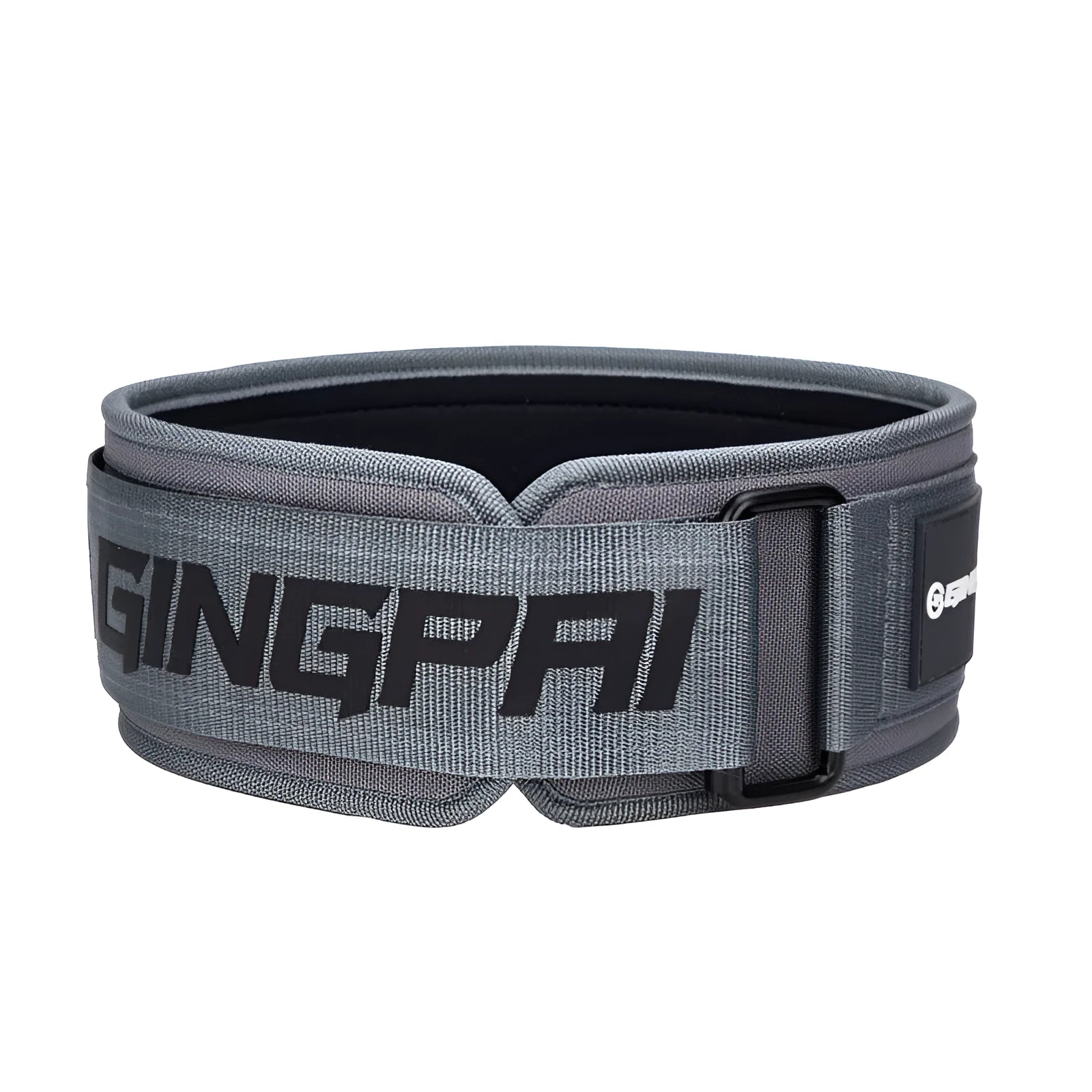 Army Green abdominal exercising and lumbar support belt for weightlifting, shown in size L.
