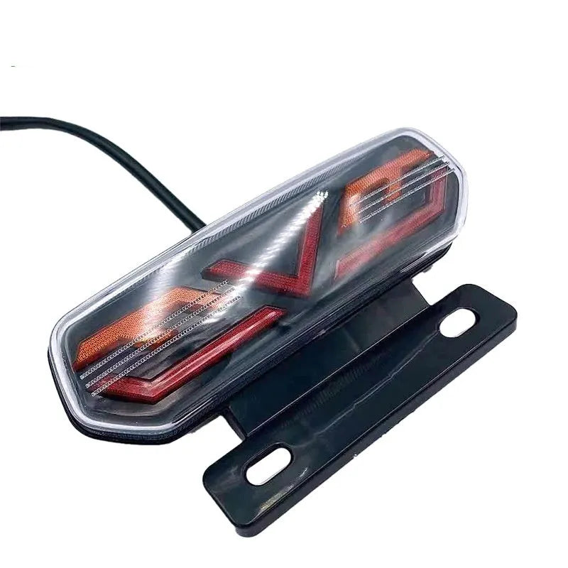 Simple Home Motorcycle LED Rear Lamp plastic 12V driving brake steering light single unit