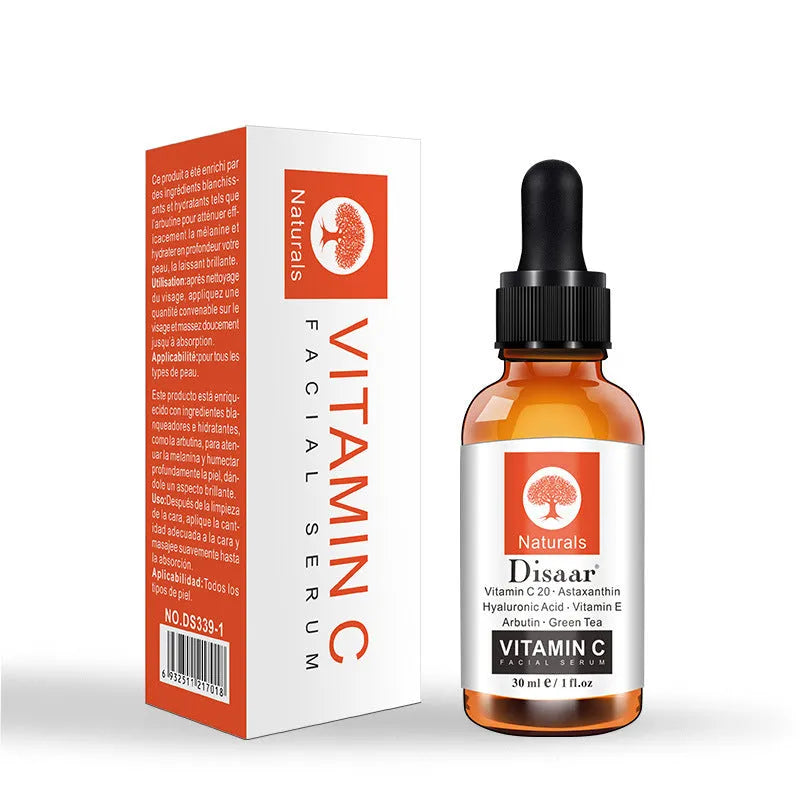 30ml vitamin C facial brightening fade mark serum in liquid form with vitamins