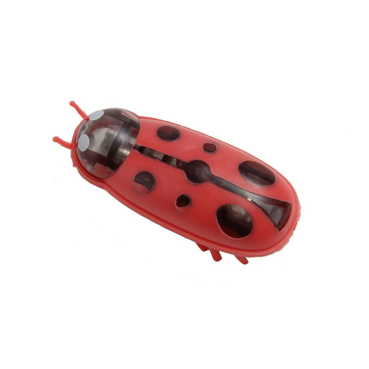 Miniature electric jumping insect cat teaser toy in plastic worm shape with nano vibrating motion