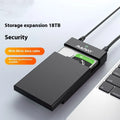 USB 3.0 external hard disk enclosure for 3.5-inch SATA drives with slide cover in black and silver colour variant.