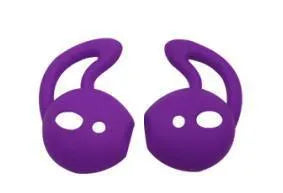 Silicone ear caps for AirPods in various colours showing left and right ear options