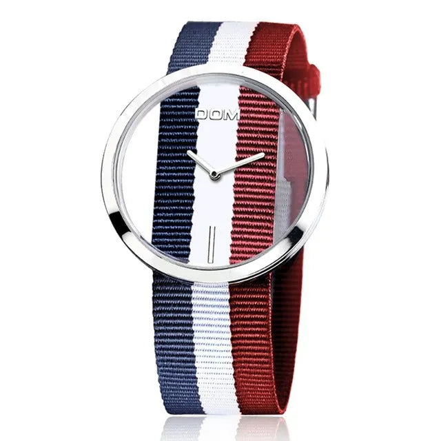 Women's graduation commemorative waterproof watch with quartz movement, mineral glass, and 42mm dial