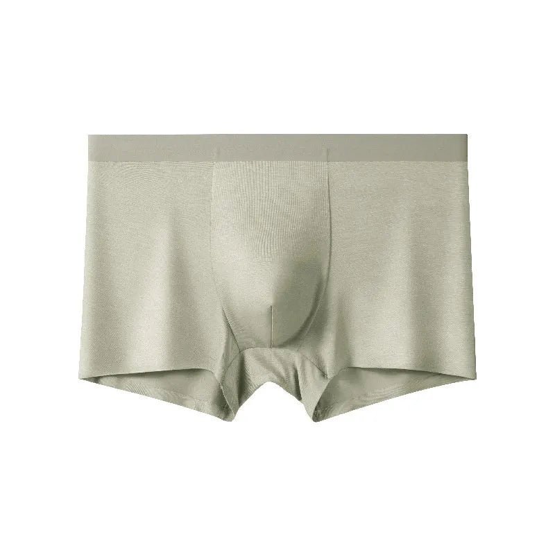 Bamboo fibre seamless men's mid waist underwear in solid colours, sizes L to 5XL