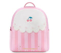 Children's schoolbag in rainbow, cherry or rocket, small polyester bag with cartoon cute pattern, double strap and zipper for ages 2-6