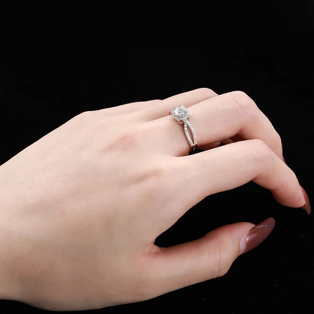 Women's silver electroplated ring in sizes 6 to 9, colour NE120251, casual proposal jewellery