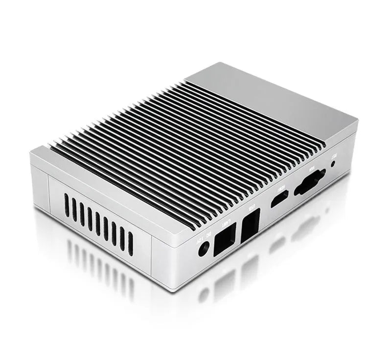 All aluminium alloy mini chassis vertical HTPC case 19.9cm in black