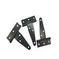 Fixed T-shaped iron hinge for outdoor wooden doors and gates in multiple sizes