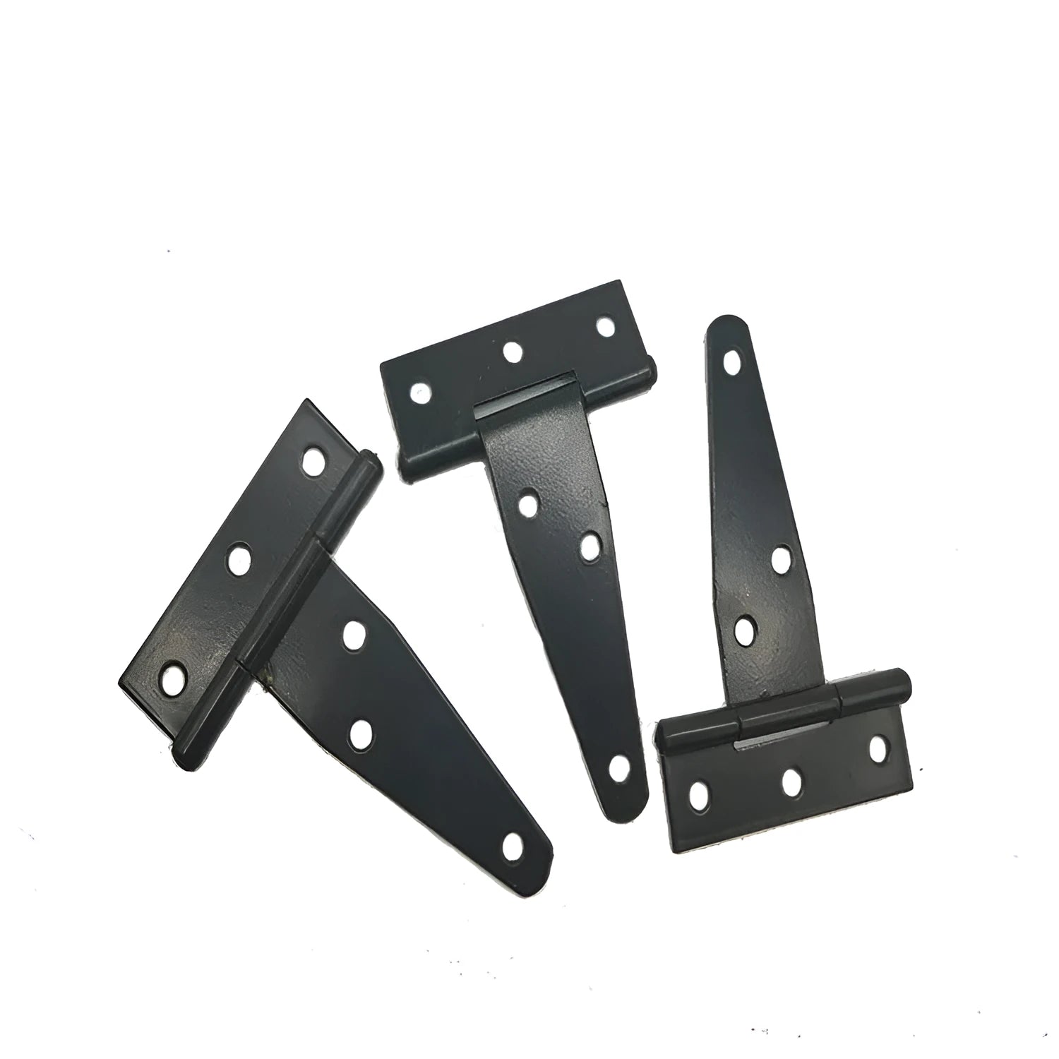 Fixed T-shaped iron hinge for outdoor wooden doors and gates in multiple sizes