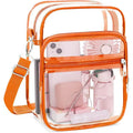 PVC waterproof cube-style crossbody bag shown in one of eight available colours.