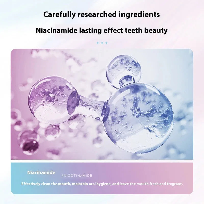 Diouni Nicotinamide Dazzling White Toothpaste 100g tube for adult cleaning and whitening.