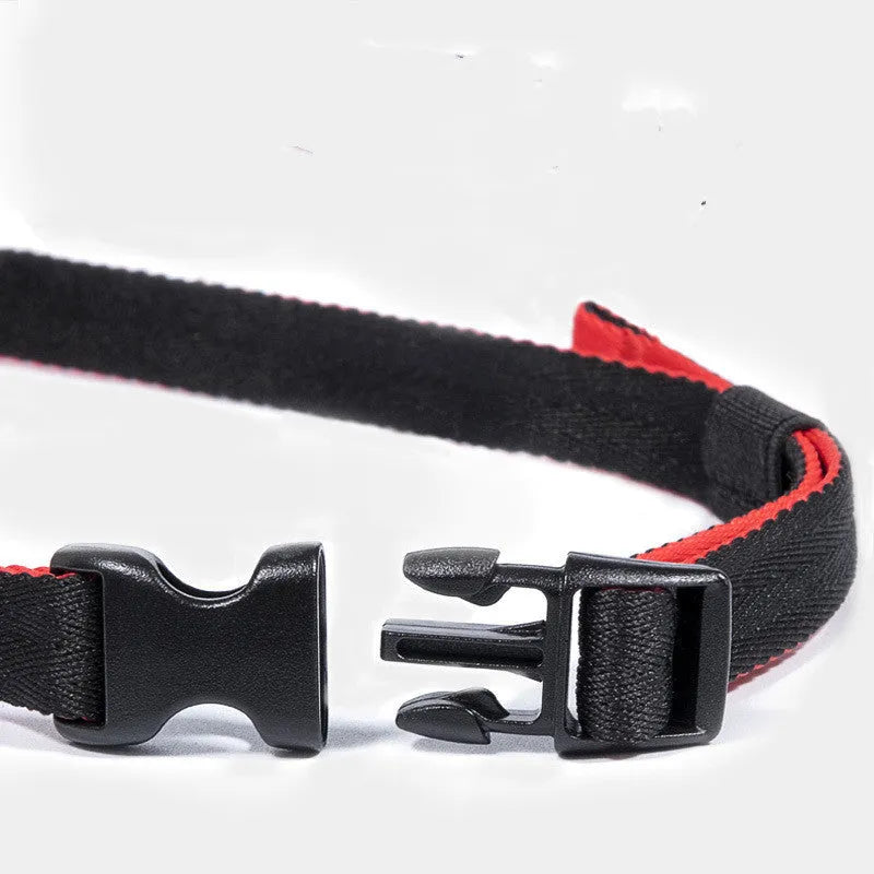 Dog mouth cover anti-bite anti-bark adjustable cloth mask in red for small and large dogs allowing drinking water