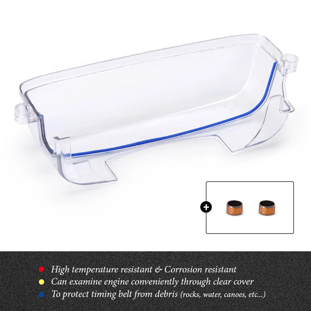 Transparent plastic car gear shift surround cover for Lexus and Toyota models.