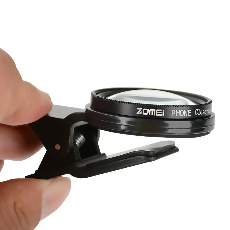 12.5x magnification smartphone macro lens with 37mm aluminium frame and universal clip attachment