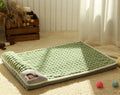 Thickened comfortable warm sleeping cotton seat cushion in green grey coffee pink