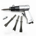 Air hammer tool with hexagonal and round handles for pneumatic rock drilling and industrial repairs
