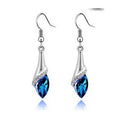 Angel Elf three-piece Austria crystal alloy jewellery set with earrings necklace bracelet on display