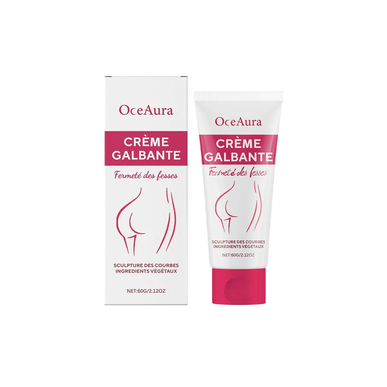 60g container of hip neck tightening cream with asiatic centella extract and fruit tree oil formulation