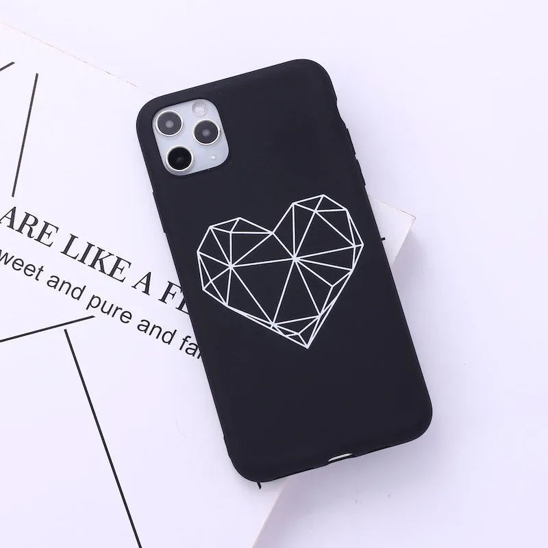 TPU iPhone case with painted animal graffiti design showing solid colour background with detailed artwork