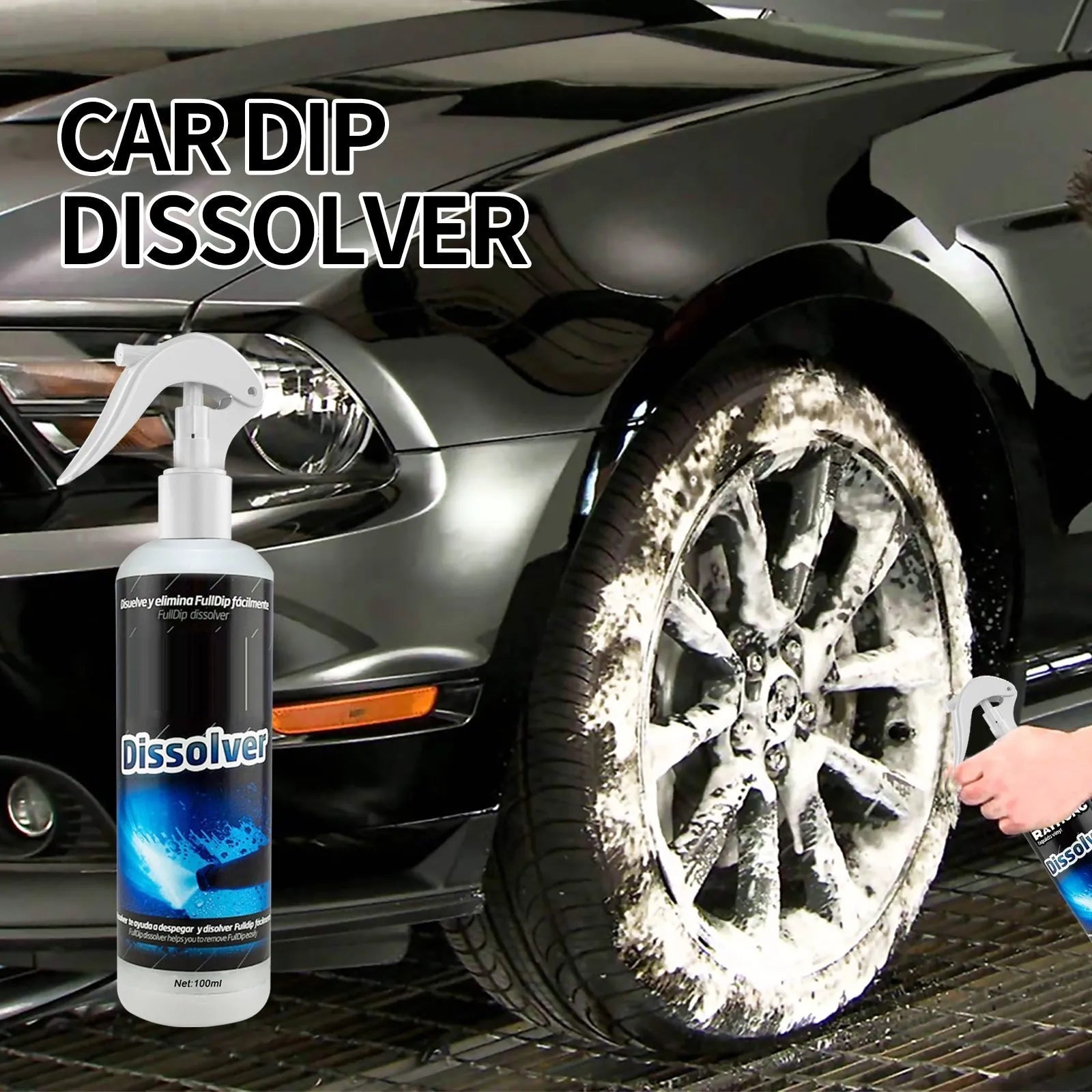 100ml car foam cleaning agent spray bottle for interior seat stain removal