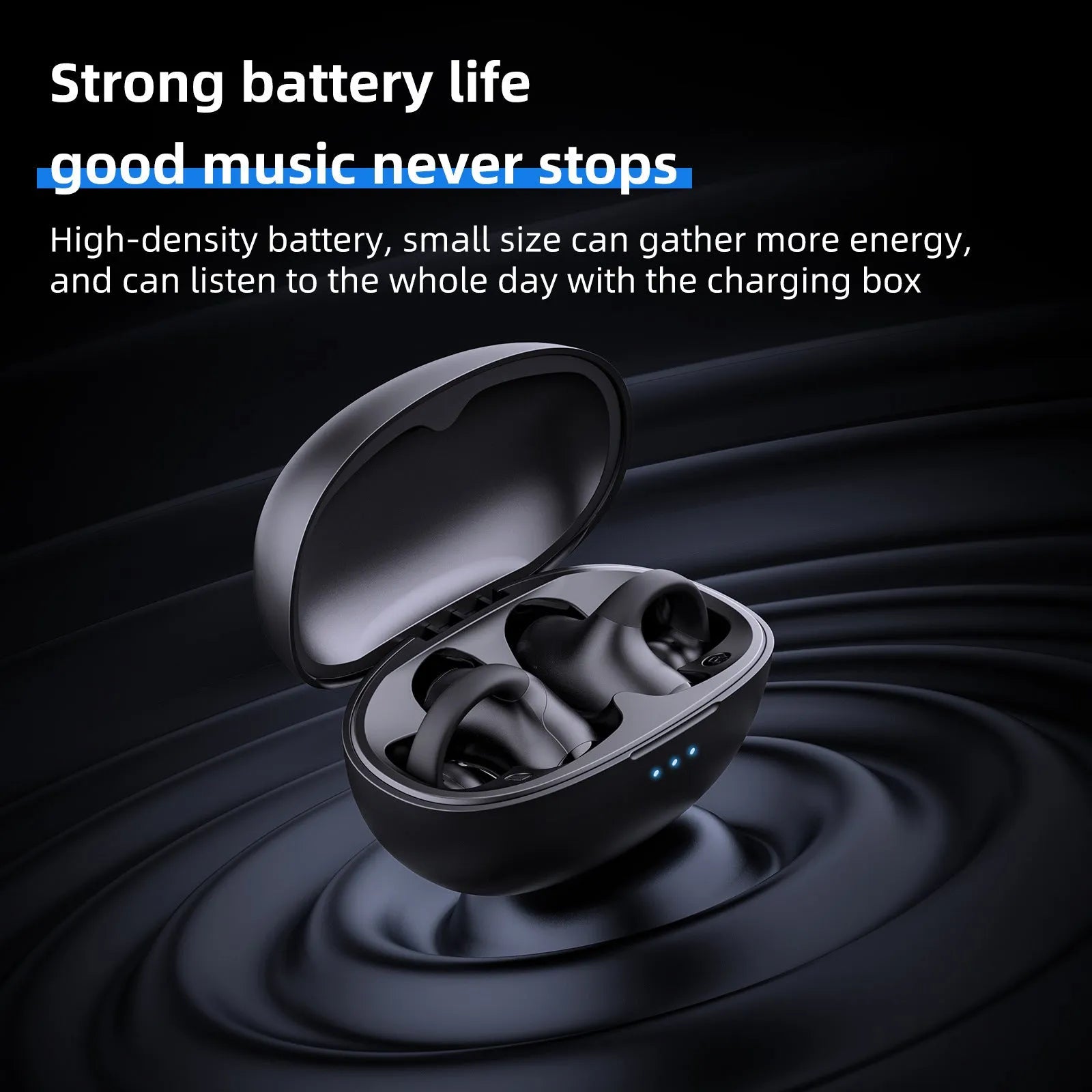 T306 black and white wireless Bluetooth gaming headset with sports ear hook design
