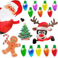 Christmas reflective magnetic light bulbs with honeycomb pattern for car and refrigerator decoration
