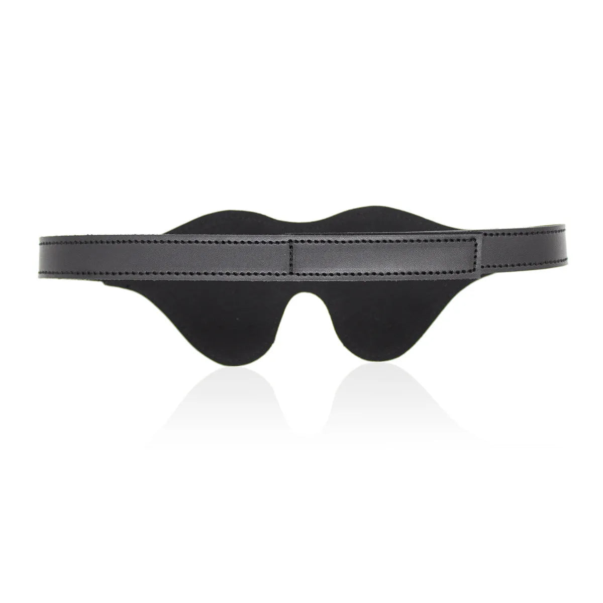 Women's leather eye mask with Velcro strap in five colour options