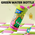 Creative design vacuum-insulated tumbler in green, black, pink purple, or blue and red, showing 500ml capacity.