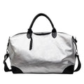 Women's hand-carry travel bag with 36-55L capacity in black or silver colour